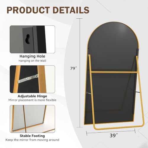LFT HUIMEI2Y 79"x39" Arch Full Length Mirror - Image 3