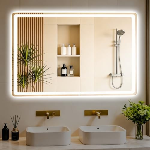 LTFUUAI 28"X36" LED Bathroom Mirror by Unknown