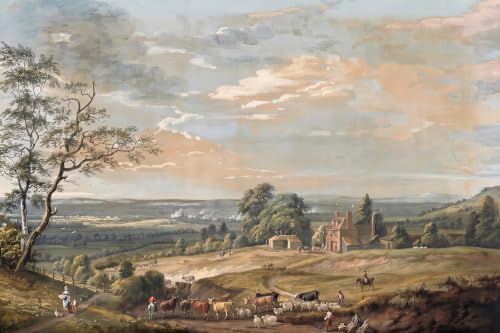 Oil painting-style wallpaper featuring natural landscapes peel and stick - Image 3