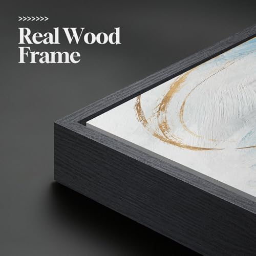 Extra Large Framed Navy Blue Abstract Wall Art - Image 5