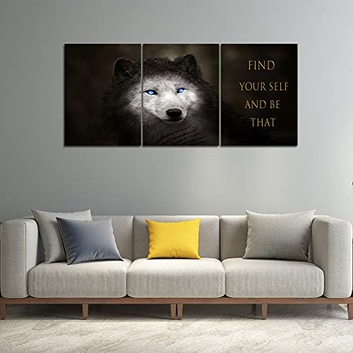 Yetaryy Wolf Canvas Quotes Wall Art Inspirational Entrepreneur Motivational - Image 3