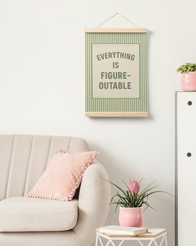 FGFK Everything Is Figureoutable Positive Affirmations Wall Art Poster Hanger - Image 7