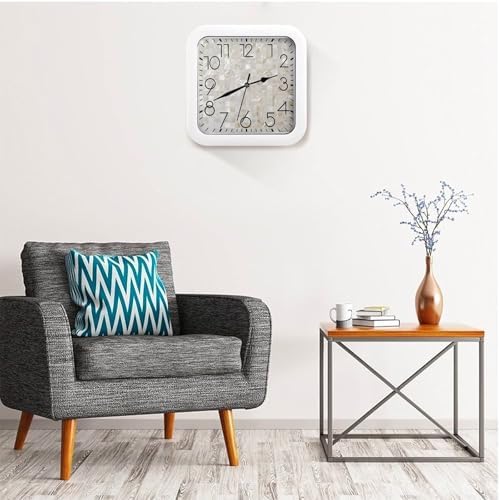 Mother of Pearl, Premium Plastic Decorative Hanging Clock - Image 5