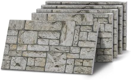 K&B Panels 3D Wall Panels, Stone Effect Styrofoam Wall Panelling Kit, by Unknown