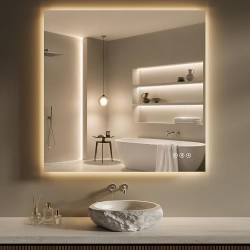 36"X36" LED Bathroom Mirror by FLYECHO