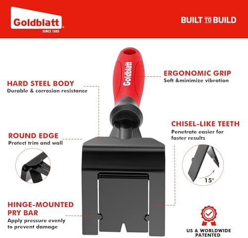 Goldblatt Trim Removal Tool, 3-inch Baseboard Removal Tool - Image 2