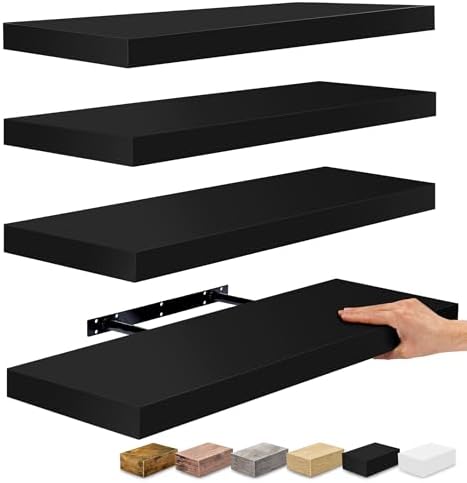 Sorbus Floating Shelves for Wall, Wood Wall Storage by Sorbus