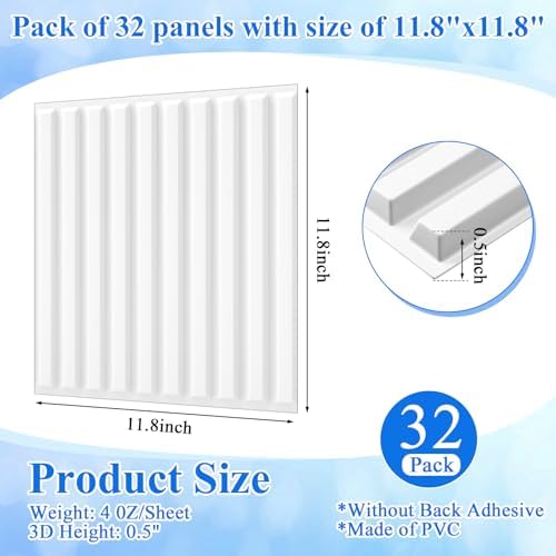 Nuanchu 32 Pcs 3D Wall Panels - Image 2