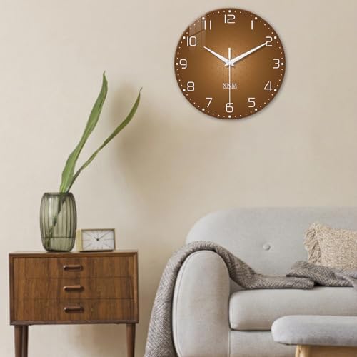 XNM Glass Kitchen Wall Clocks Battery Operated 14 Inch - Image 2