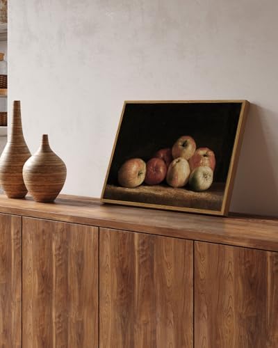 VIYYIEA Vintage Framed Apple Wall Art, Kitchen Bedroom Dining Room Fruit Art - Image 4