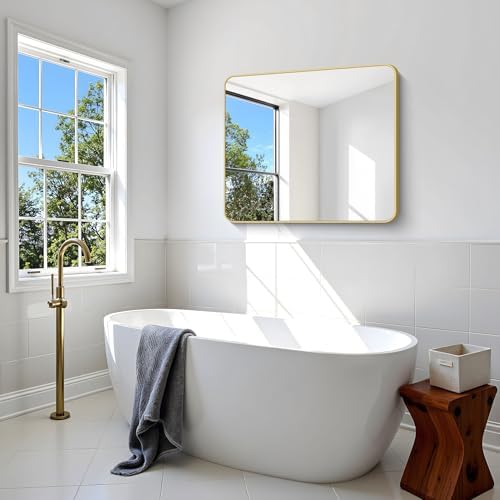 Gold Bathroom Mirror, 30x36 inch Wall Mirror - Image 6