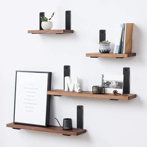 12 Pack - L 8" x H 6" x W1.5, 5mm Thick Black L Shelf Bracket, Iron Shelf - Image 5