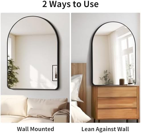 FORBATH Arched Mirror 30x40 Inch, - Image 5