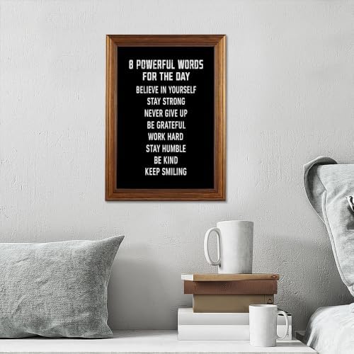 8 Powerful Words For The Day Motivational Canvas Wall Art, Positive Affirmation - Image 4