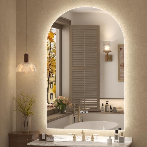 48x30 Inch Arched LED Mirror for Bathroom by VANLIOBathroomMirror