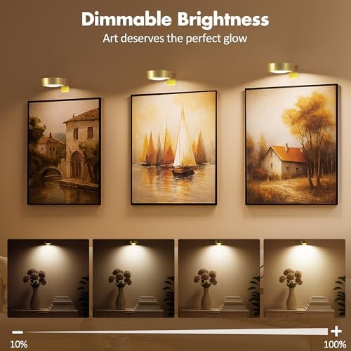 Picture Lights for Wall, Wireless Poster Lights Battery Operated - Image 3