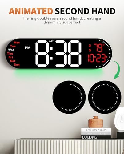 17.2 Inch Large Digital Wall Clock - Image 5
