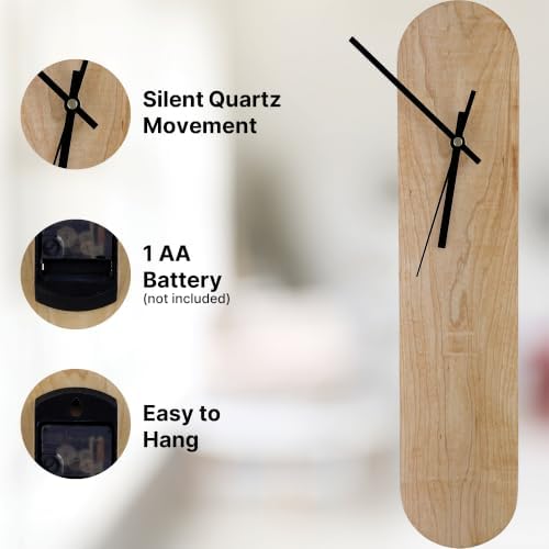 Maple Oval Wall Clock, Modern Minimalist, Chaos & Wit - Image 6