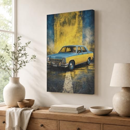 InkFlow Posters Vintage Car Canvas Poster - Image 3
