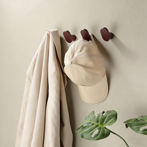 Screw-In Foot Shape Wall Hooks—Solid Beech Wood, PU Water-Resistant Coating - Image 3
