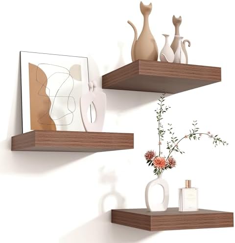 Venusmiles 8"x8" Square Floating Shelves by Venusmiles