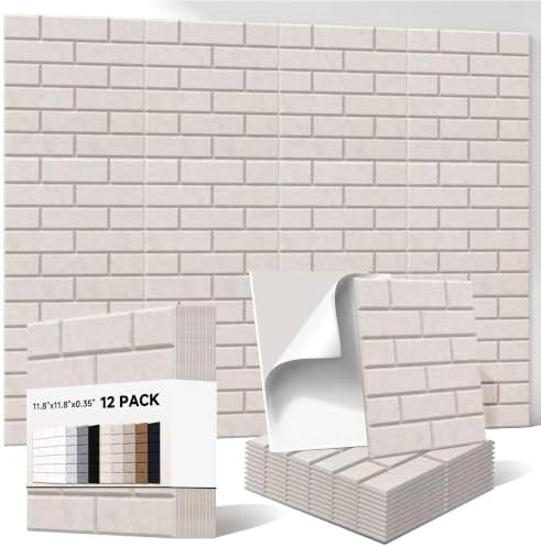 Acoustic Panels with Self Adhesive, 12 Pack Sound Dampening Panels by AUTORIFIC