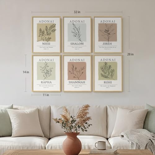 Framed Christian Bible Verse Wall Art, Scripture Religious prints, 11x14 In - Image 2