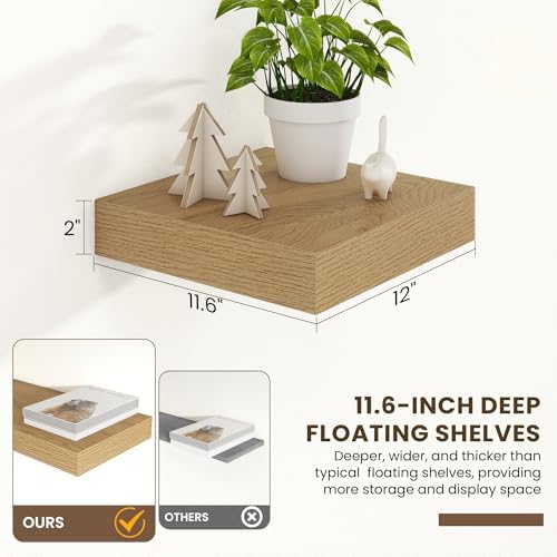 FLYJOE 12 Inch Deep Floating Shelves - Image 3