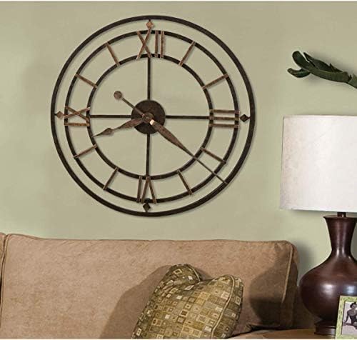 Howard Miller York Station Oversized Wall Clock – Aged Iron Finish, Skeleton - Image 3