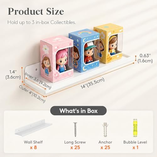 Lifewit Acrylic Floating Shelves - Image 3
