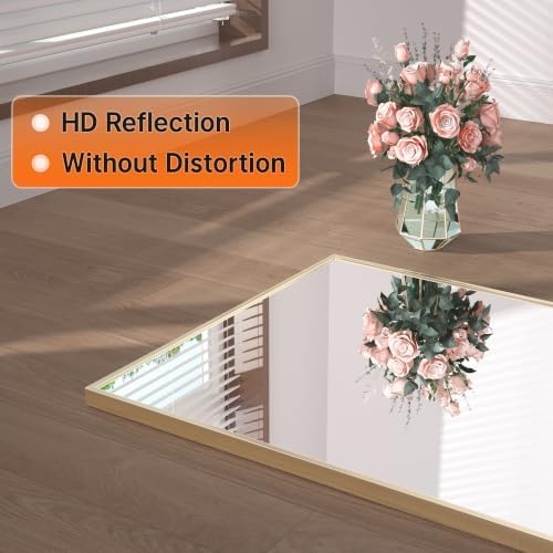 Hasipu Door Mirror Full Length, 51 x 16 Inch Full Body Wall Mirror Over The - Image 6