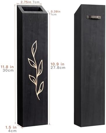 Wooden Wall Vase Planter Set of 4 - Image 4