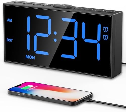 Digital Alarm Clock for Bedroom by PPLEE