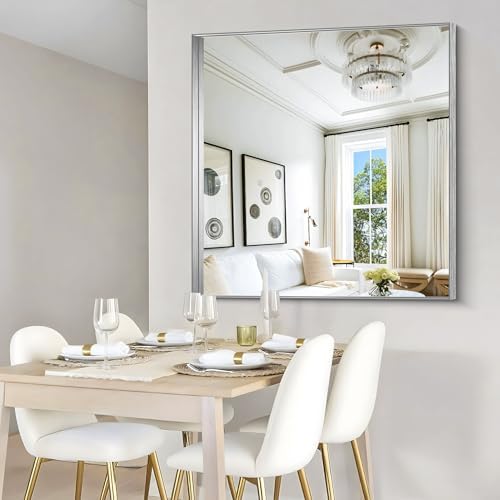 CIRCUMI Silver Bathroom Mirror - Image 6