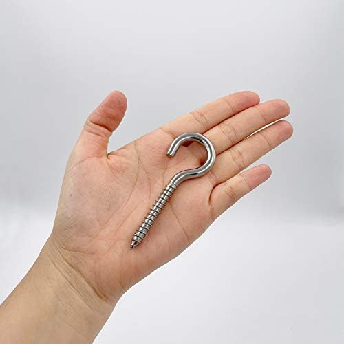 24-Pack 304 Stainless Steel Screw Eyes, Heavy Duty Screw in Eye Hooks Ring - Image 3
