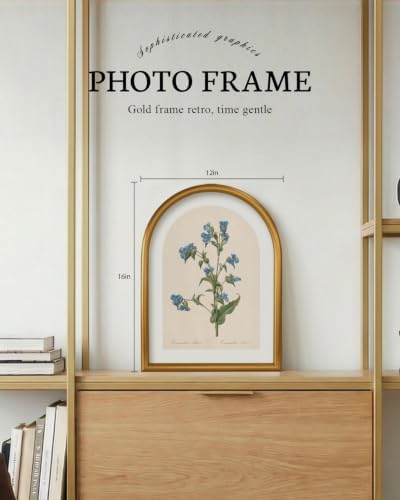 VIYYIEA Vintage Floral Wall Art, Vintage Arched Framed Artwork - Image 5