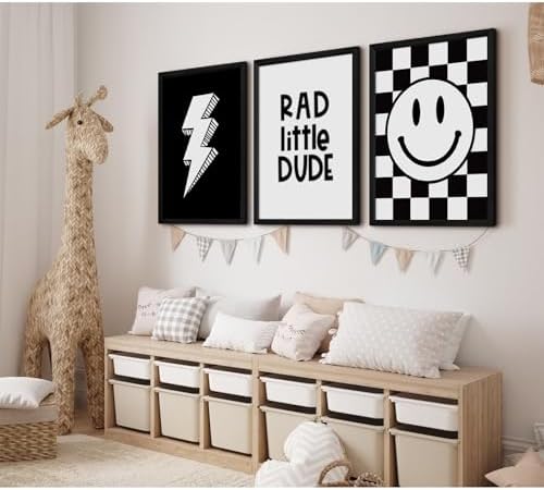 Boys Room Wall Art Decor Toddler Nursery Canvas Wall Art Baby Kids Wall Decor - Image 3