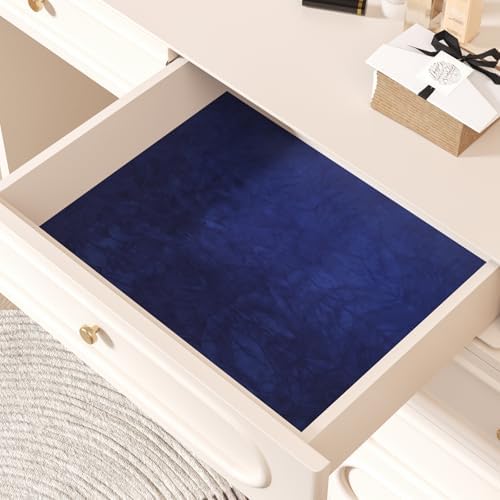 CHIHUT Blue Velvet Drawer Liner Creased Self Adhesive Velvet Flocking Liner - Image 5