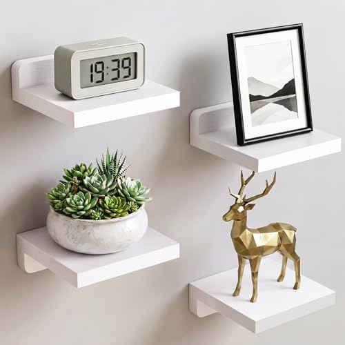 Fixwal Small Floating Shelves for Wall Decor by Fixwal