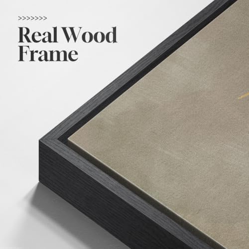 Extra Large Framed Black Gold Boho Wall Art - Image 5