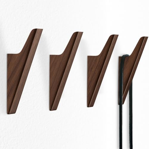 Walnut Wood Wall Hooks by FCOWK