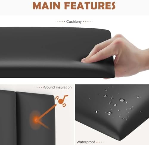 IFNOW Wall Mounted Headboard, Peel and Stick Panels - Image 4