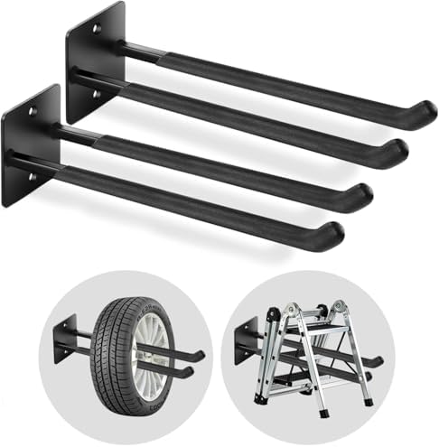 14" Large Heavy-Duty Garage Hooks by Unknown