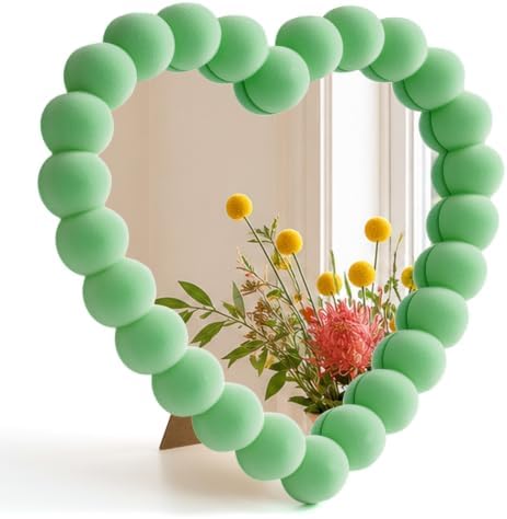 Small Decorative Mirror for Gallery Wall Art Decor, Mint Green by TEIPAI