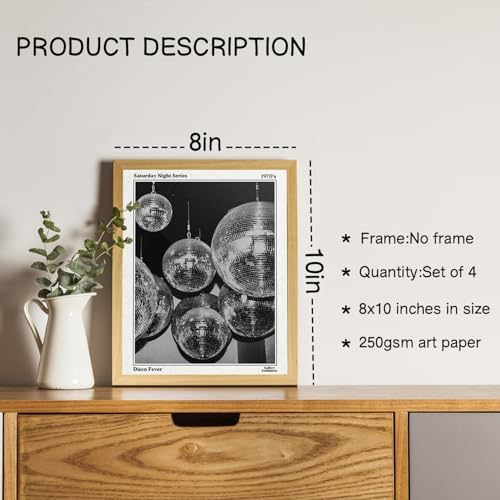 NaZaUK What If It All Works Out Wall Art Prints Set of 4, Newspaper Wall Decor - Image 2