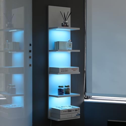 5 Tier Wall Shelf Unit, RGB Lack Shelf by AskTag