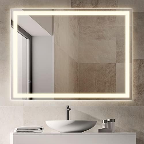 JONATHAN Y Pax LED Bathroom Vanity Mirror 24" x 32" Front Backlit - Image 2