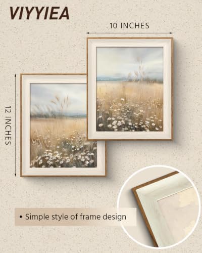 VIYYIEA Framed Autumn Daisy Field Wall Art Set - Image 5