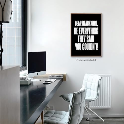 Be Everything They Said You Couldn't Motivational Canvas Wall Art, - Image 3