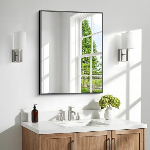 BONEWEI Bathroom Mirror, 24x30 inch Wall Mirror by BONEWEI